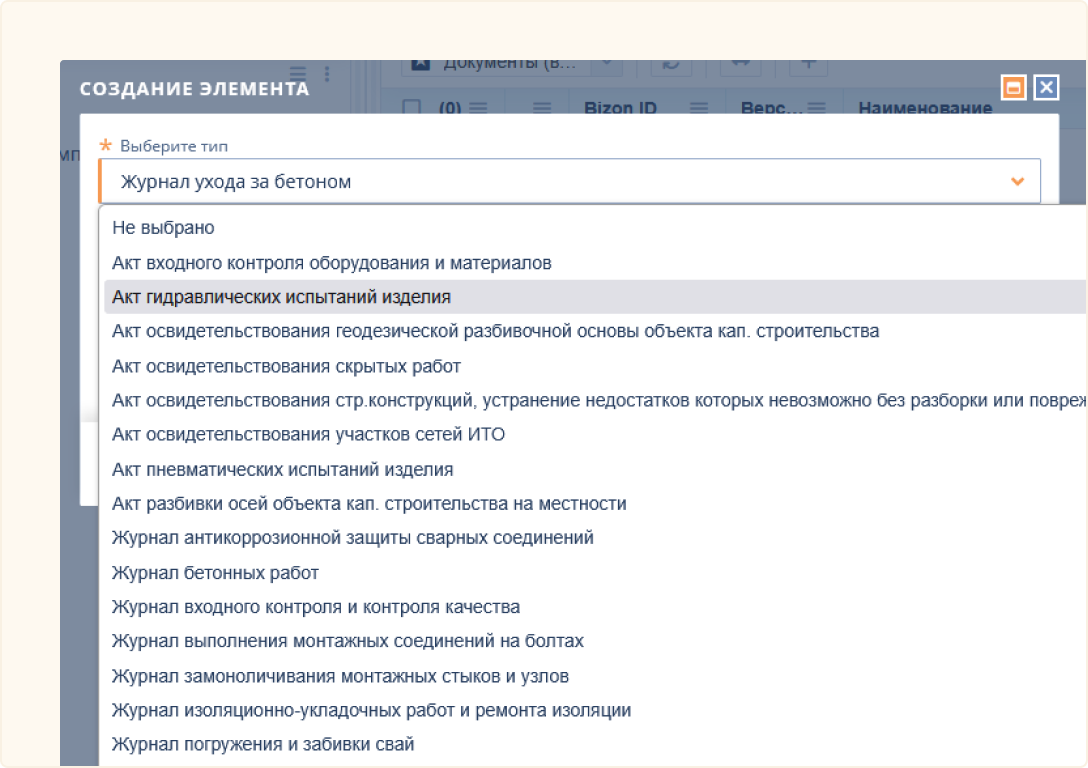 Рабочее пространство Bizon.help